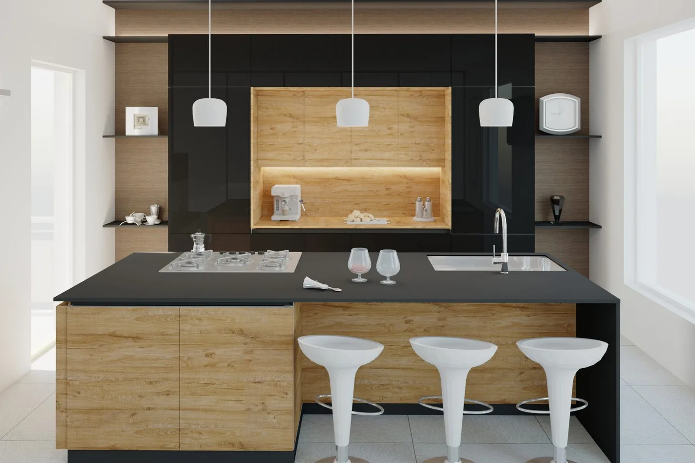 Interior design di una cucina